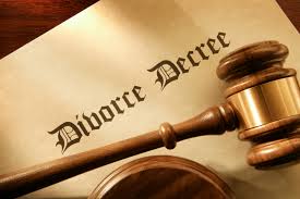 New York Divorce Decree Paperwork With Gavel
