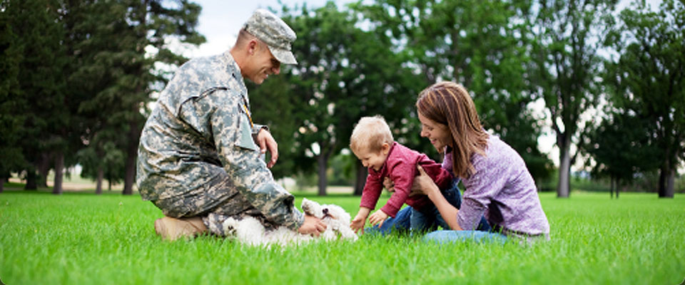 military divorce affecting family in the park