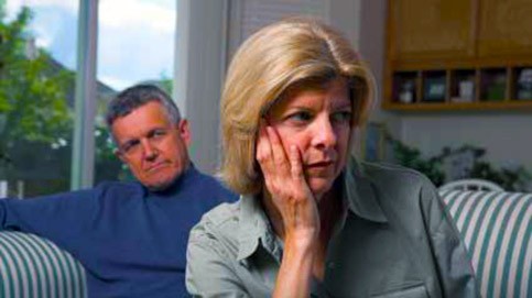 A couple thinking about divorce after 50